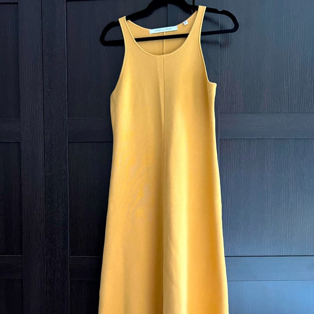 Uniqlo x Lemaire yellow knit midi dress - NWOT - medium